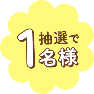 抽選で1名様